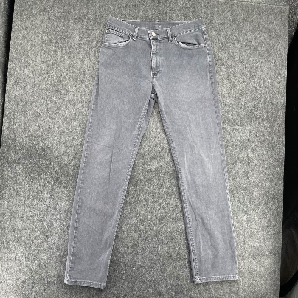 Mott & Bow Jeans Mens 34x32 Slim Fit Mercer Gray Stretch Denim
